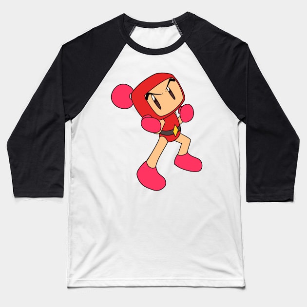 Red - Super Bomberman R Baseball T-Shirt by SailorBomber